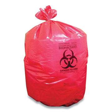 Coastwide Professional™ Biohazard Can Liners, 45 Gal, 40 X 46, Red, 200-carton freeshipping - TVN Wholesale
